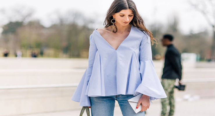 bell sleeves street style